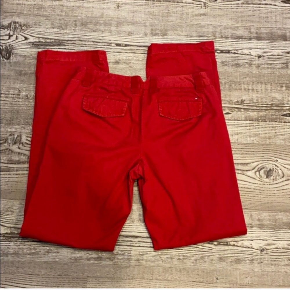 Tommy Hilfiger Red pants khaki style cotton sz 4 like new
